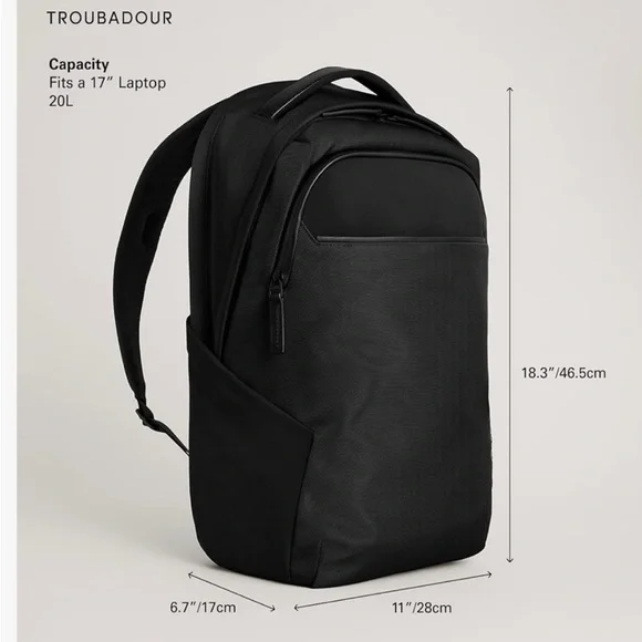 Troubadour Neo Backpack - 22L Lightweight Laptop Backpack - Picture 2 of 6